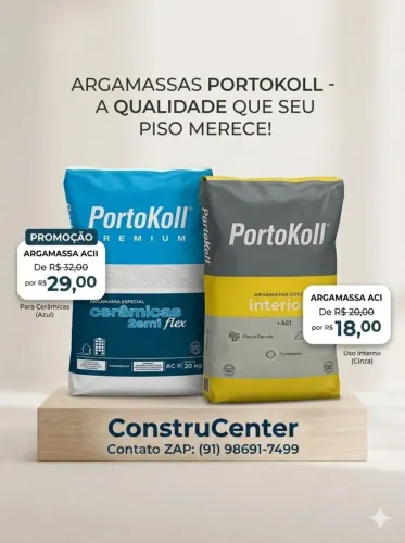 ARGAMASSA NA PROMOÇÃO ?