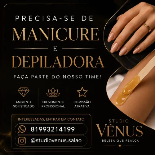Vaga para Manicure e depiladora 