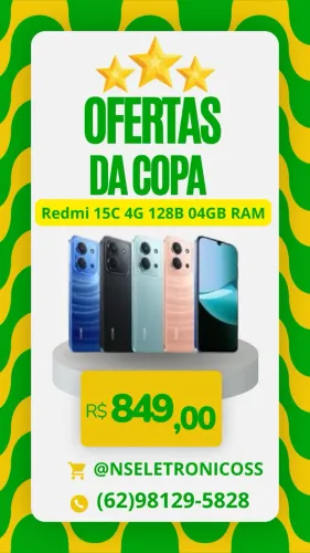 Celular Redmi 15c 128/04 Entrega Grátis Novo
