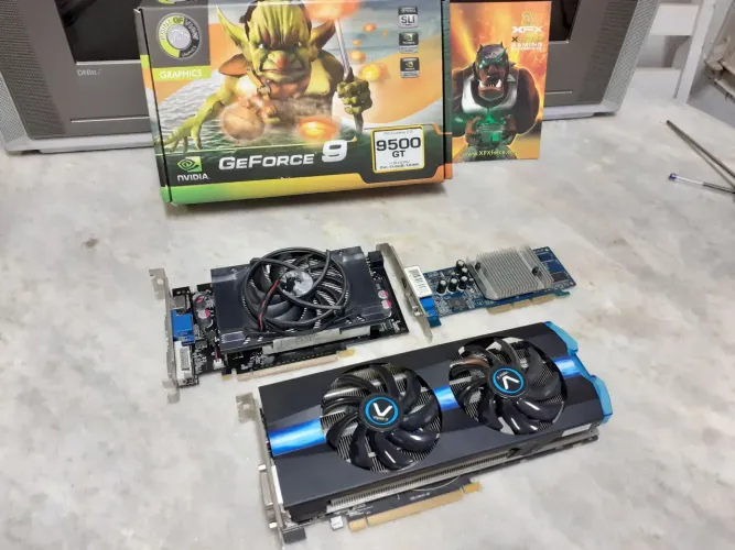Lote Placas de Video de PC Antigas Sem Funcionar Nunca Foram Mexidas No Estado