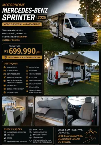Motorhome muito novo somente r$ 9.000 KM rodado de 700.000 por 600.000 Itapema