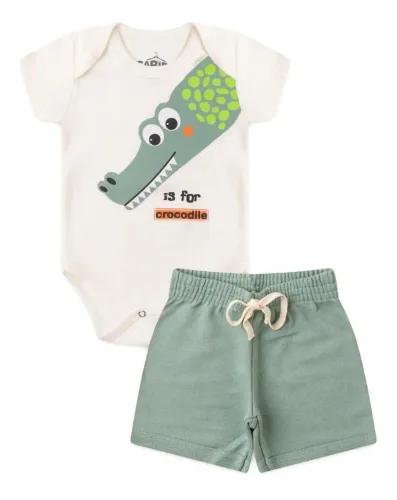 Conjunto suedine bebê menino 