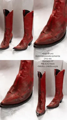 Bota semi nova
