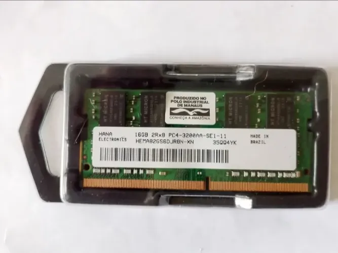 Memória Hana 16Gb DDR4 3200 Notebook Nova - envio olxpay