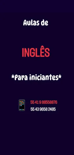 Aulas de inglês