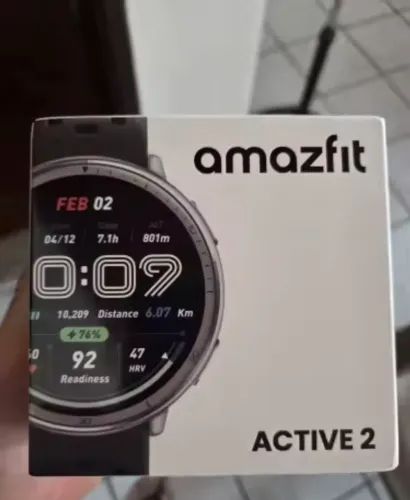 Amazfit Active 2 Smartwatch - Estado de Novo - Caixa Completa 