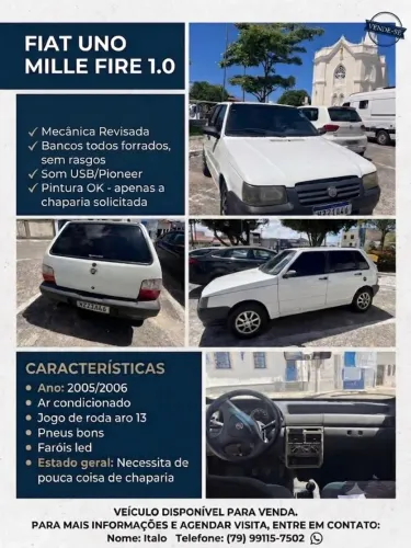 Fiat Uno Mille 1.0 Fire/ F.flex/ Economy 4P 2006