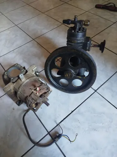 Cabeçote + motor de ar para compressor