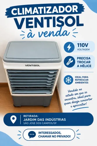 Climatizador usado - precisa trocar a hélice 
