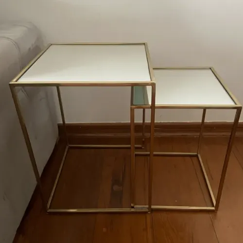 mesa lateral zara home gold par