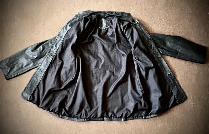 Casaco estilo blazer Feminino de couro Legítimo cor Preto Tamanho XXL