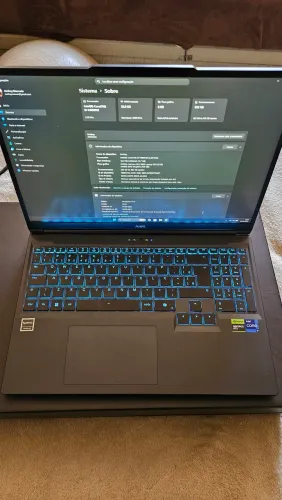 Notebook gamer Avell íon 65 rtx5060