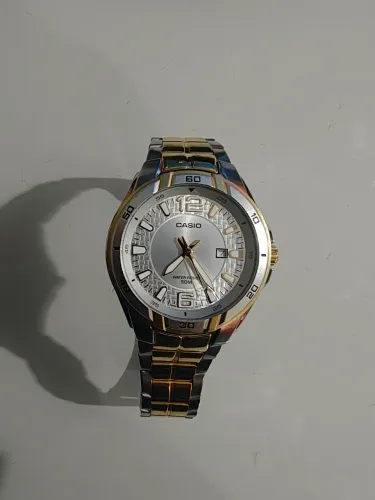 RELOGIO CASIO PONTEIRO DOURADO 