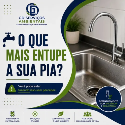 Desentupimento de pias 