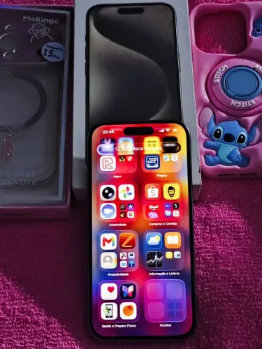 Vendo iPhone 15 pro Titanium 128 , 85 bateria ? nota e caixa