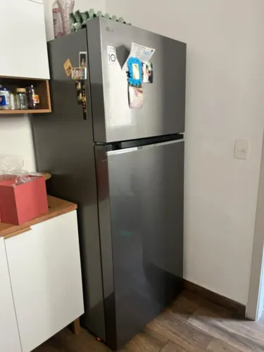 Geladeira LG Duplex 395L Frost Free Inox.
