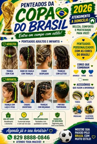 penteados da Copa 2026