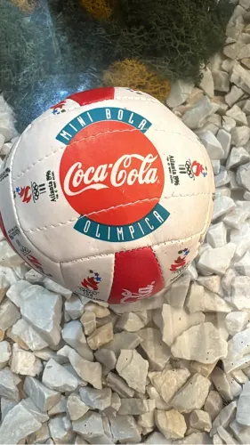 Mini Bola De Vôlei Olímpica Coca-Cola Atlanta 1996 Original Colecionador