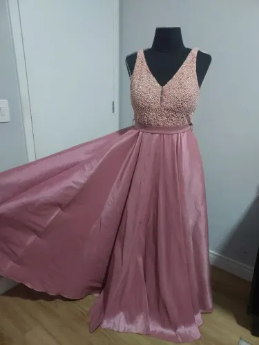 Vestido festa rosa