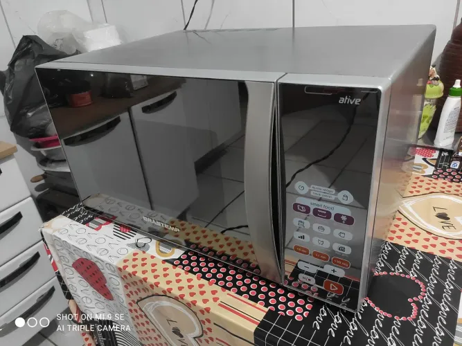 Microondas inox 34 litros 