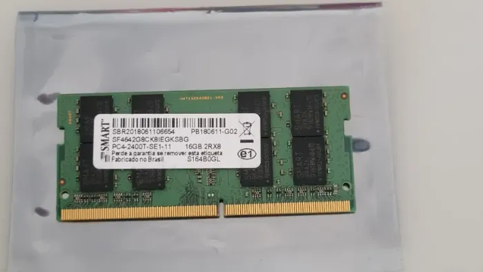 Memória Notebook 16GB DDR4 Smart 2400MHz - Original 2Rx8 (Alta Estabilidade)
