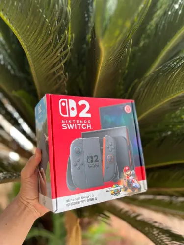 nintendo switch 2 com jogo Mário, lacrado.