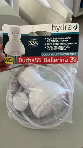 Chuveiro Ducha Hydra Ballerina 3T - 220V / 5350W (Novo e Lacrado)