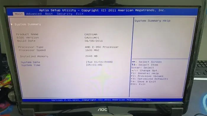 Computador ALL in One AOC CA201MA - No Estado - leia anuncio
