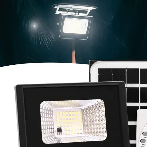 REFLETOR DE LED 60W -C/PLACA ENERGIA SOLAR - 6500K MAYLER