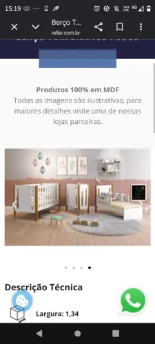 Berço 3 em 1perfeito Mini berço, berço e mini cama