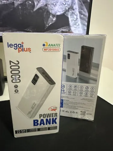 Power Bank Legati Plus 20.000mAh 22,5W com Display Digital
