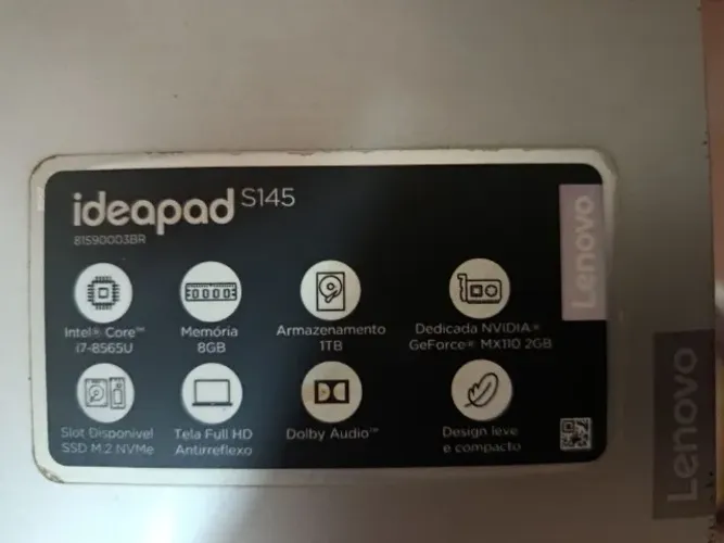 Notebook Lenovo ideapad s145