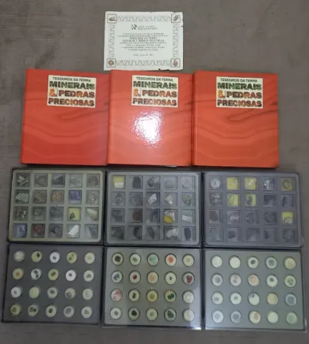coleção Tesouro da Terra Minerais & Pedras Preciosas completo