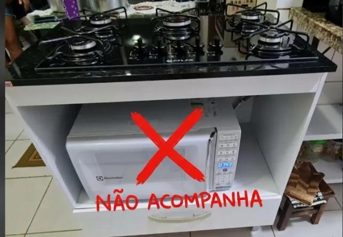 Cooktop 5 Bocas Atlas com Gabinete e Gaveta - Elétrico (Sem Fósforo) - R$ 400