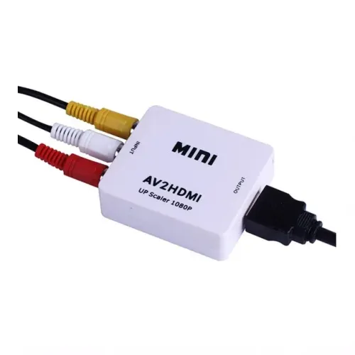 Adaptador Conversor AV RCA para HDMI Escalonamento Hardware Full HD