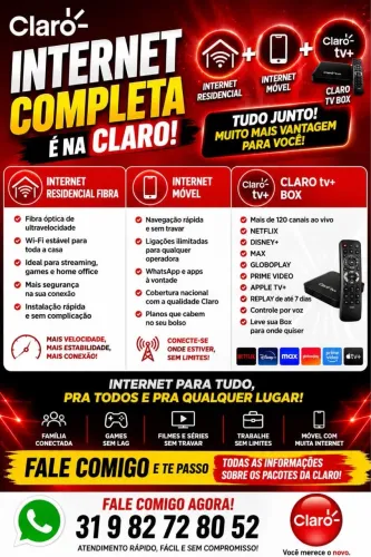 Atendimento rápido e prático 