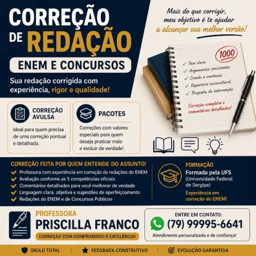 Correção de Redação para ENEM e Concursos