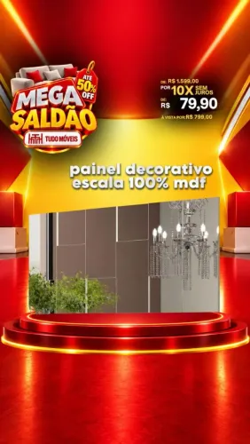 Painel Decorativo Escala 100% MDF