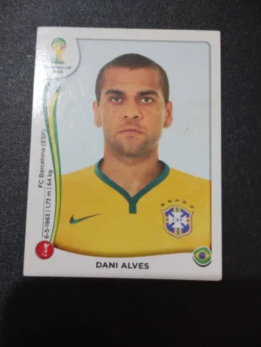 Figurinha Daniel Alves Nr 37 Copa 2014