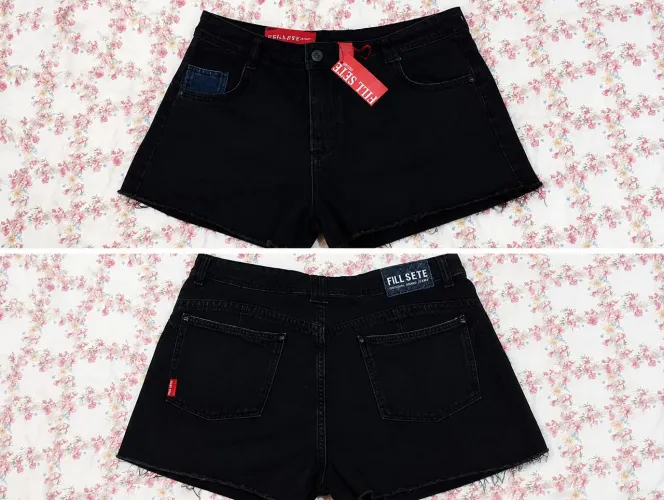  Short jeans fio sete