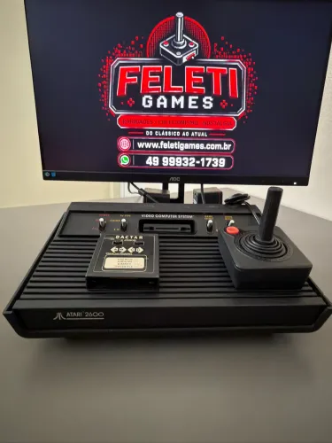 Atari 2600, Impecável. www.feletigames.com.br