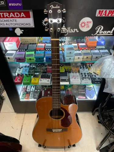 Violão Fender CD140 eletroacústico natural tampo sólido zerado 