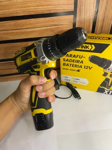 Parafusadeira à Bateria 12V 1.3Ah BOM-9960 BomVink an9
