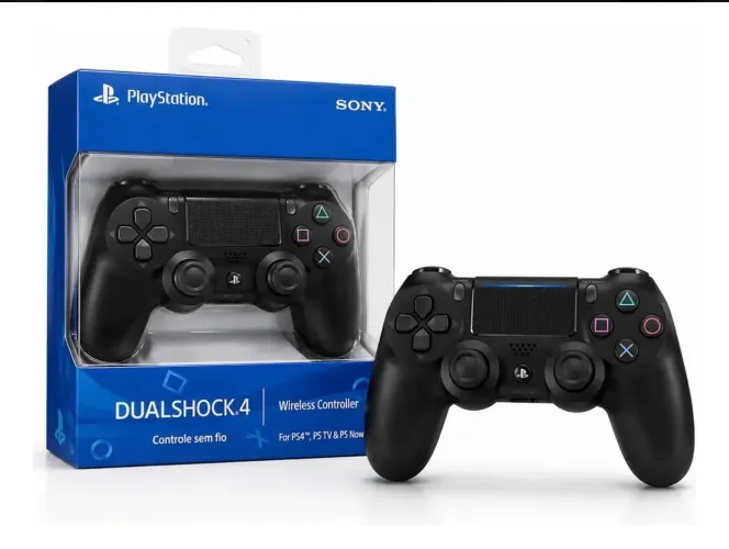 Controle Joystick Sony Dualshock 4 Preto Sem Fio Ps4