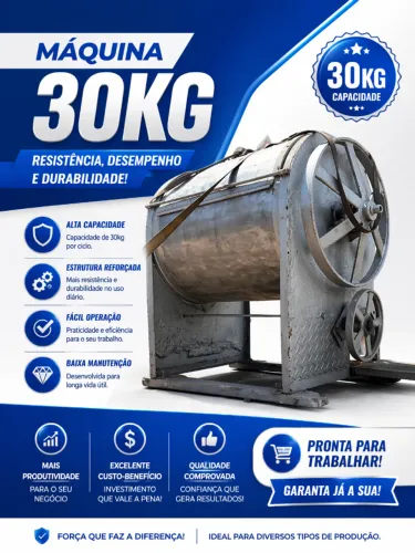 Lavadora industrial 30kg