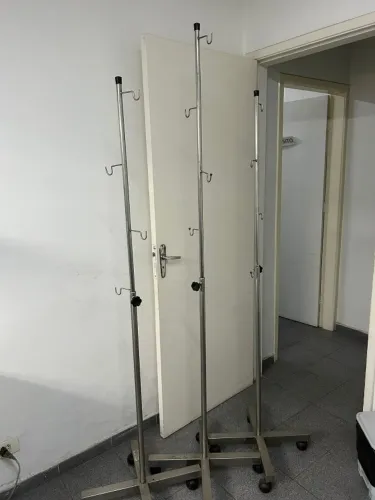 suporte para soro hospitalar em inox 