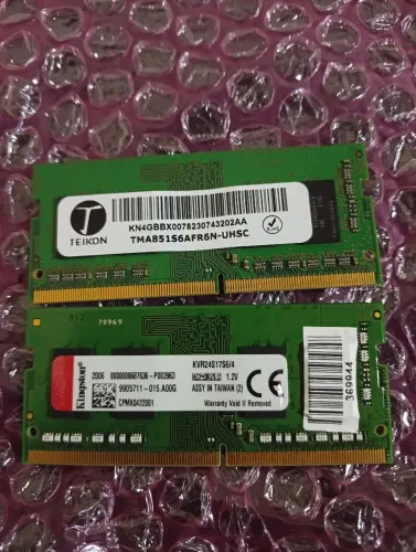 Memória RAM 8GB (2x4GB) DDR4 2400MHz Notebook - Dual Channel
