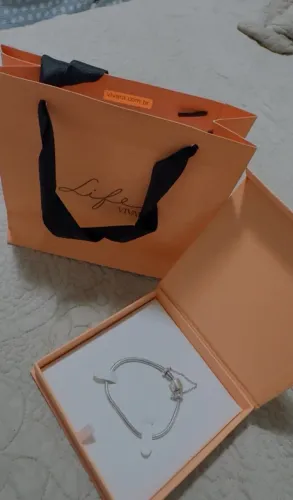 Pulseira Vivara original ,com corrente de segurança n 18