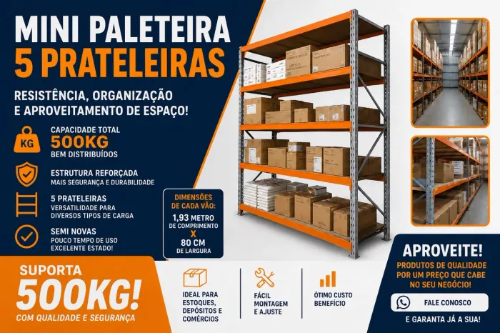 Prateleira mini paletes 