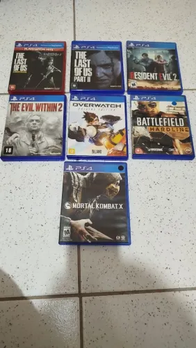 Lote 7 jogos de PS4 